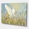 Designart - Snowy Egret in Flight vII - Farmhouse Canvas Artwork